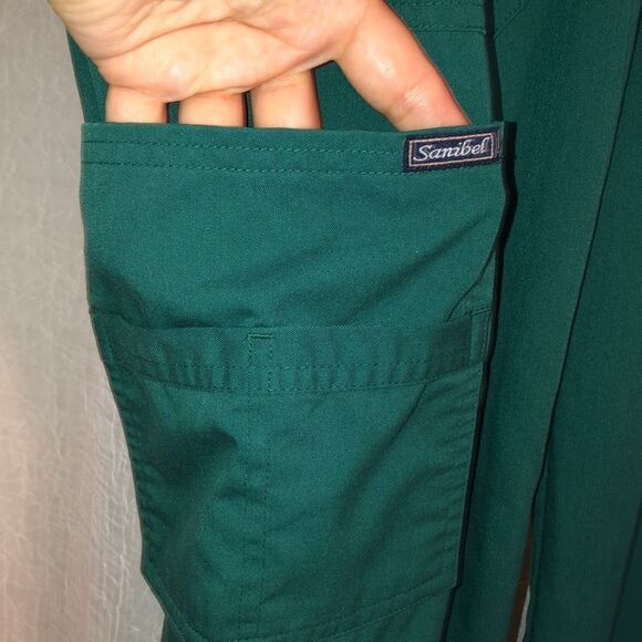 Sanibel Scrubs SP Green Scrub Pants - Picture 7 of 13